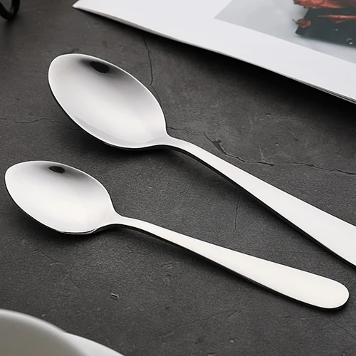 4PC High Quality Metal Silver 2019  Spoon Knife Fork Set Hot Sale Children Stainless Steel cutlery set For Kids