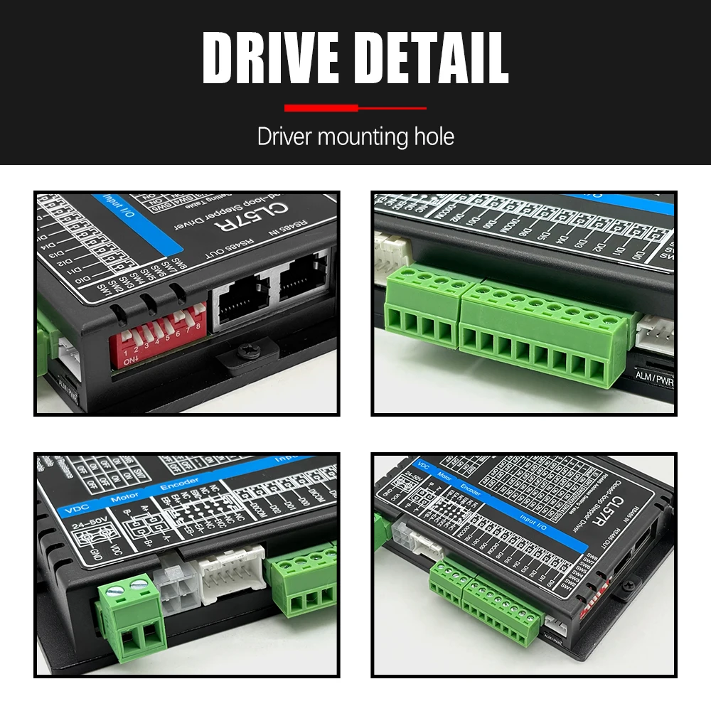 HLTNC motor kit nema23 57 Closed Loop Motor Paso a Paso with RS485 Modbus Digital Motor Driver CL57R Hybrid Servo Driver For CNC