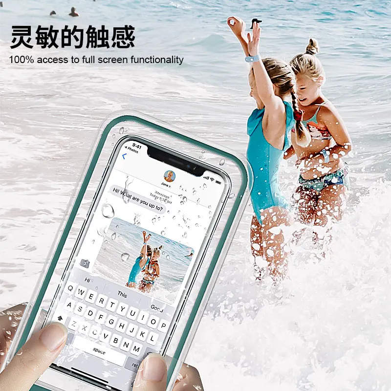 Wholesale Hot Selling Cell Phone Pouch Luminous PVC Waterproof Mobile Phone Case Bag For Samsung