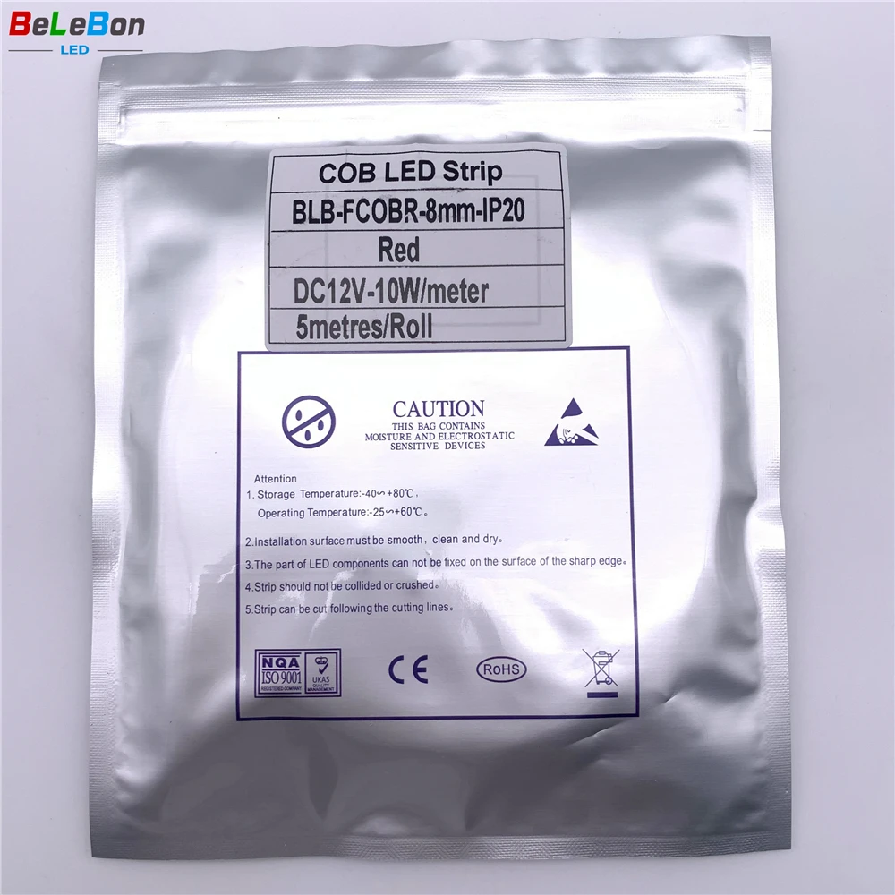 DC5V DC12V red green blue color 480leds/m dotless IP20 IP65 IP67 IP68 dotless COB led strip decorating cob strip lights