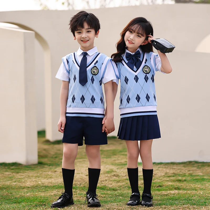 OEM Service school uniforms supplies Fashion clothin plaid japanese girls student school uniforms