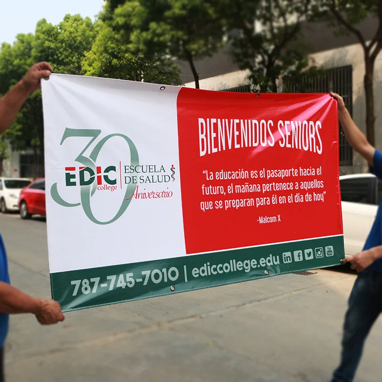 Custom Printing Waterproof Backdrop Hang Advertising Pvc Vinyl Banner With Free Logo Printing