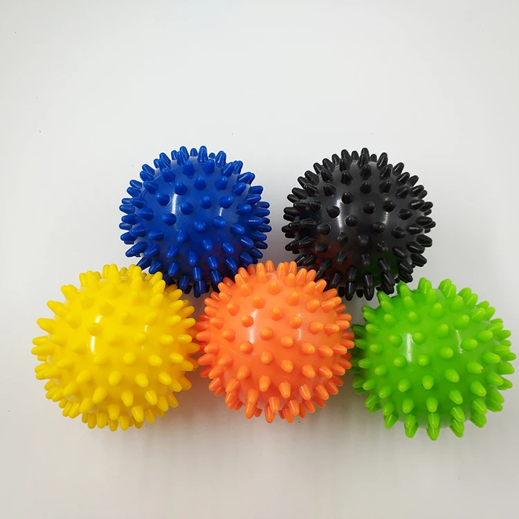 7.5CM PVC Round High Density Hand Foot Spiky yoga Massage Ball