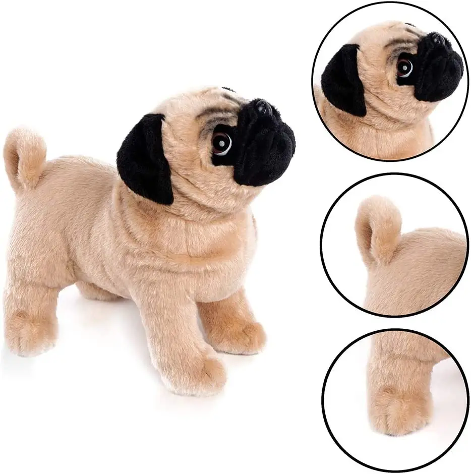 Custom Real Life Dog Plush Toys Realistic Standing Puppy Stuffed Animal
