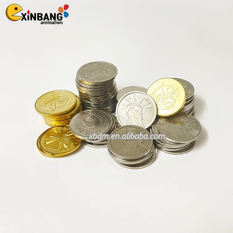 Оптовая продажа игровой автомат для аркадных игр жетон монета металлическая игровая торговый