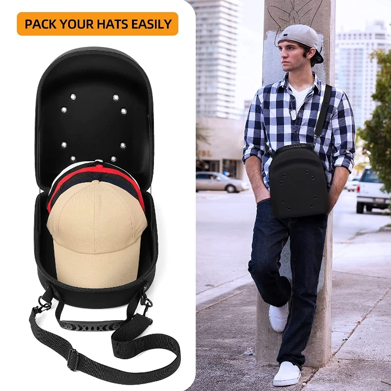 Оптовая продажа, кепка для путешествий, бейсбольный органайзер, защитный чехол, кейс для переноски, Жесткий Чехол, кепка, сумка для шляпы, кепка, коробка для хранения, кейс из ЭВА