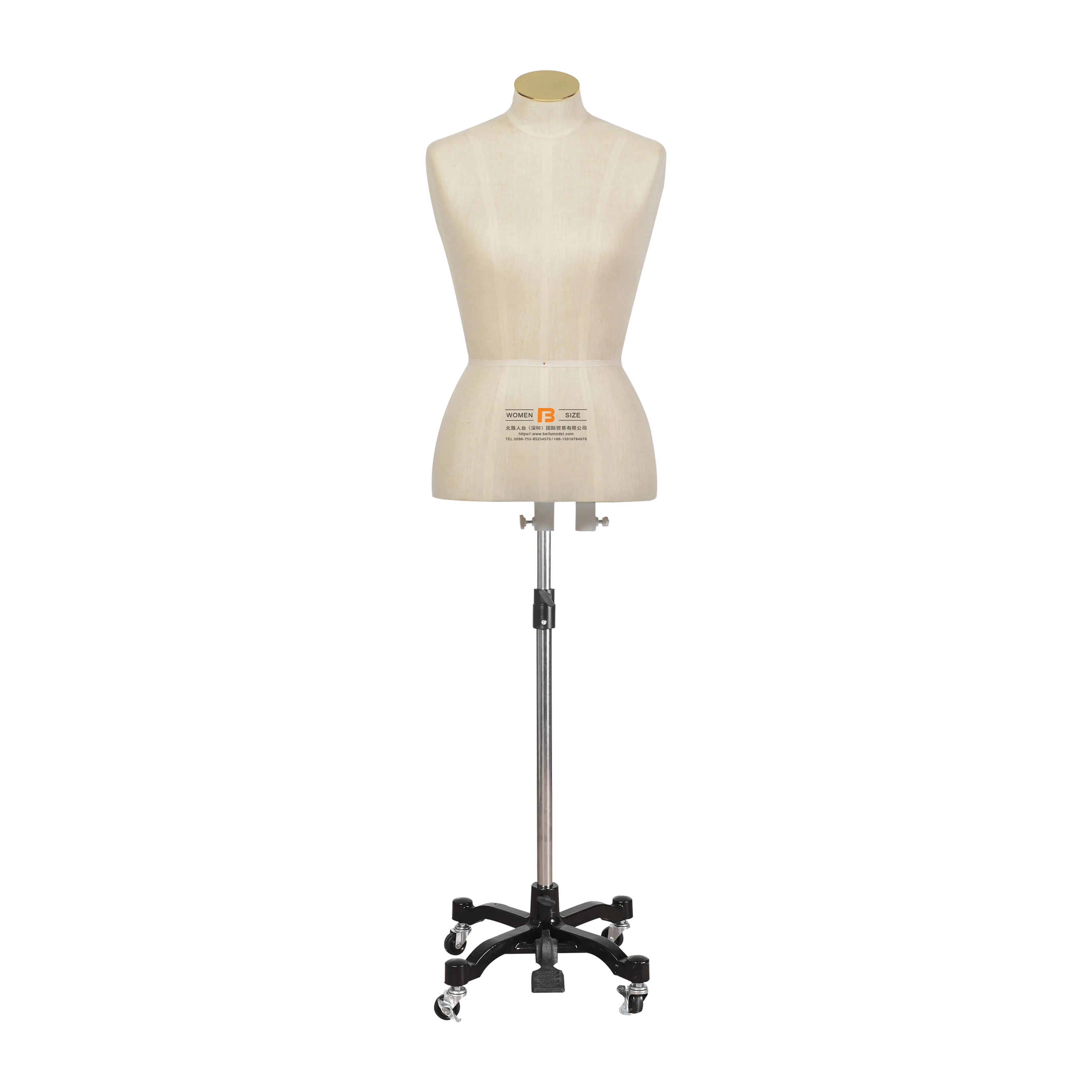 Beifuform high quality women CN size uniform with black cast iron base female manikin sewing mannequin for tailor design
