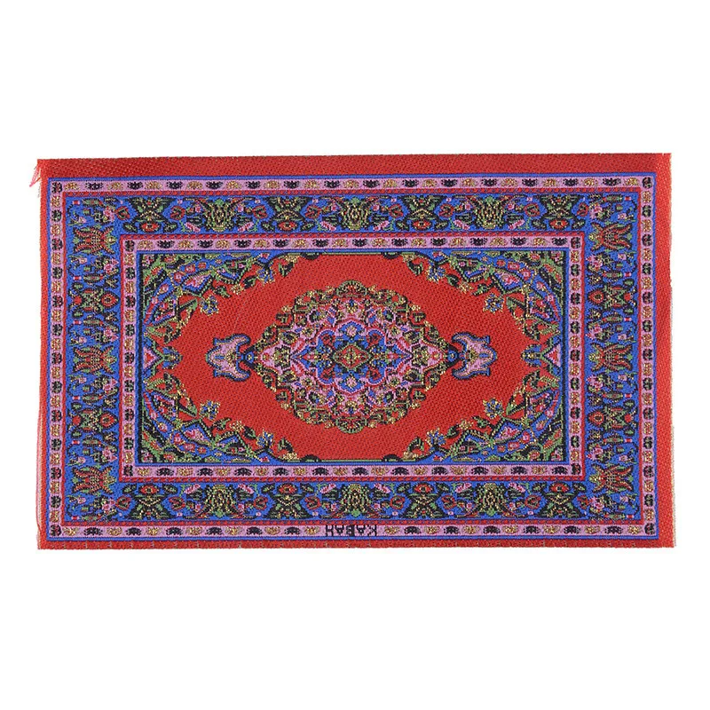 1/12 Dollhouse Miniature Carpet Diy Doll House Furniture Decoration Mat Doll House Rooms Mini Floor Accessories