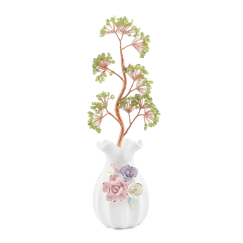 Natural Healing Stones Large Quartz Tree Fendshui Hand Crystal Crafts Crystal Tree For Decoration