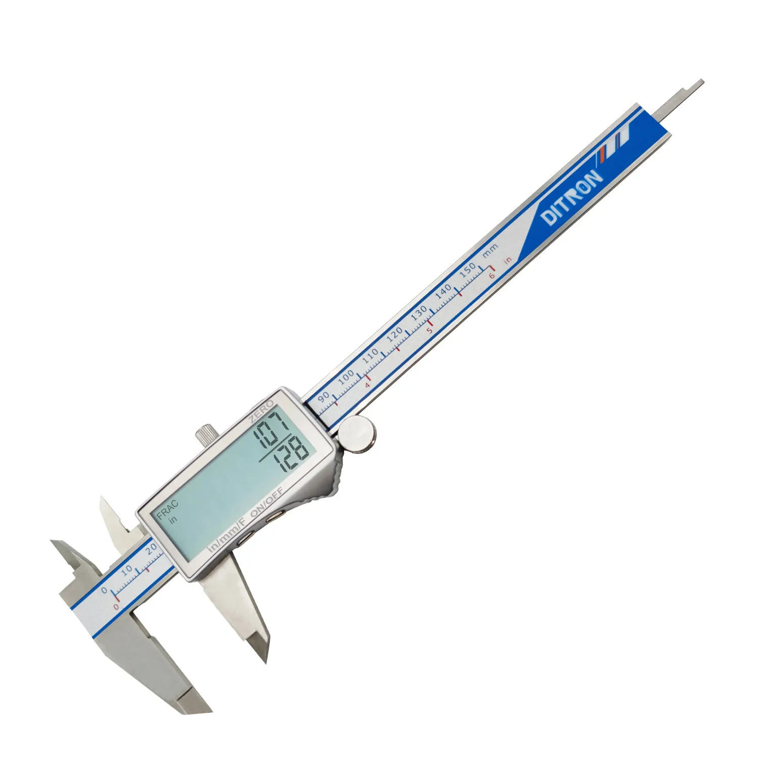 Professional Manual large LCD screen digital vernier caliper Precision Measure Metal 150mm 6 inch Steel digital vernier caliper