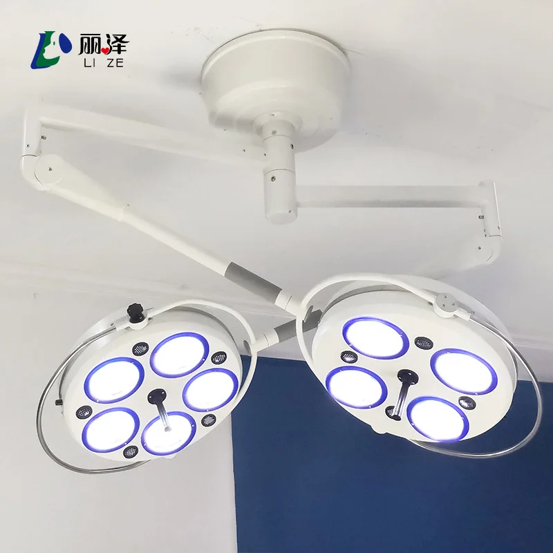 LIZE Hospital Portable Ceiling Led Medical Light LED Operation Shadowless Lamp Double Head Surgical Light Operating Lamp