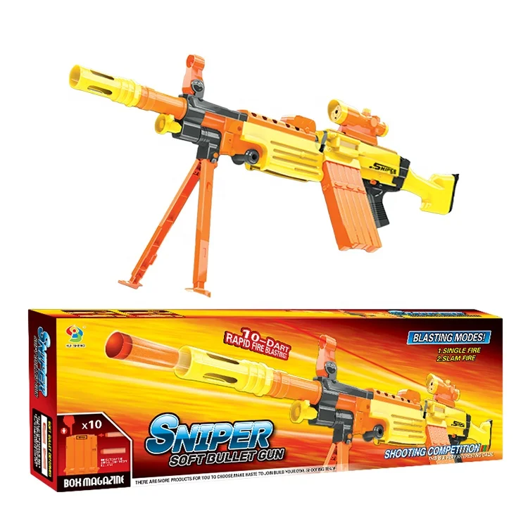 Super Abs Plastic Boys Blaster Ball Gun Soft Round Bullet Airsoft Gun Electronic Toy