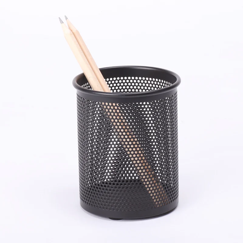 Stationery wideny different types of metal pencil holder for desk