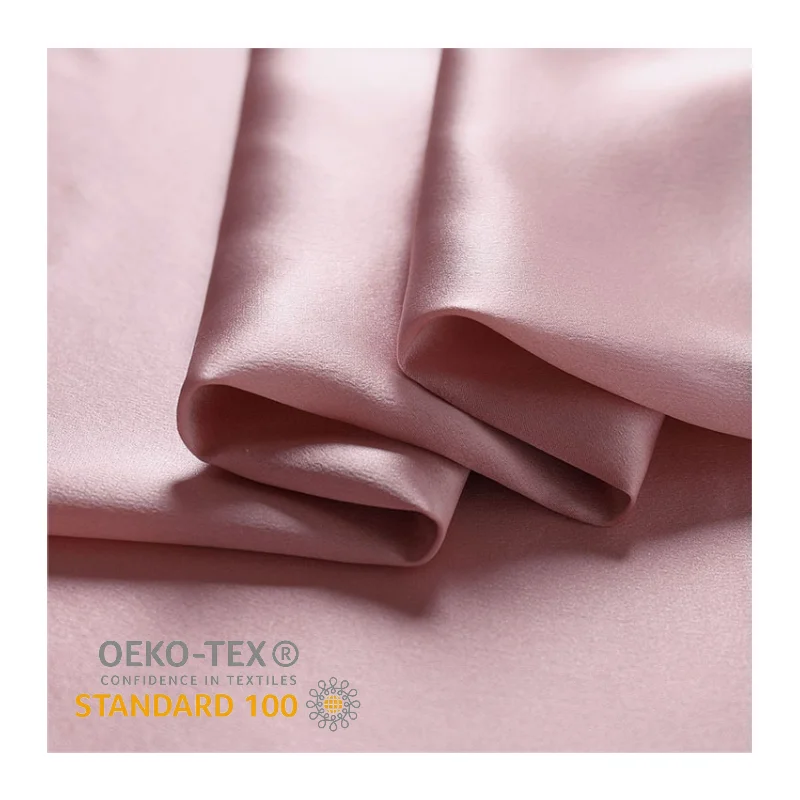 China Wholesale Many Colors in Stock Luxury 16mm 100% Pure Silk Natural Mulberry Satin Silk Charmeuse Fabric