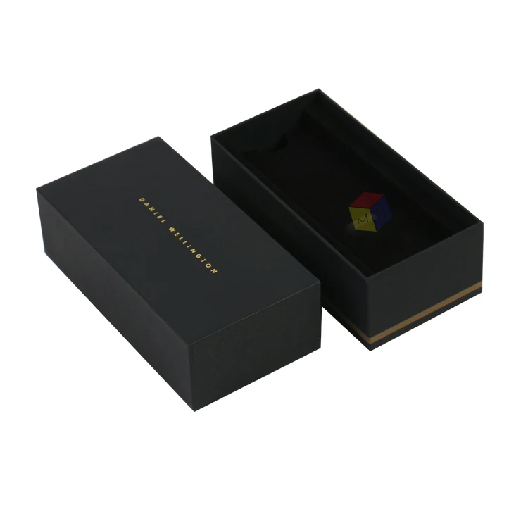 soft touch paper hard cardboard gift black box with lid