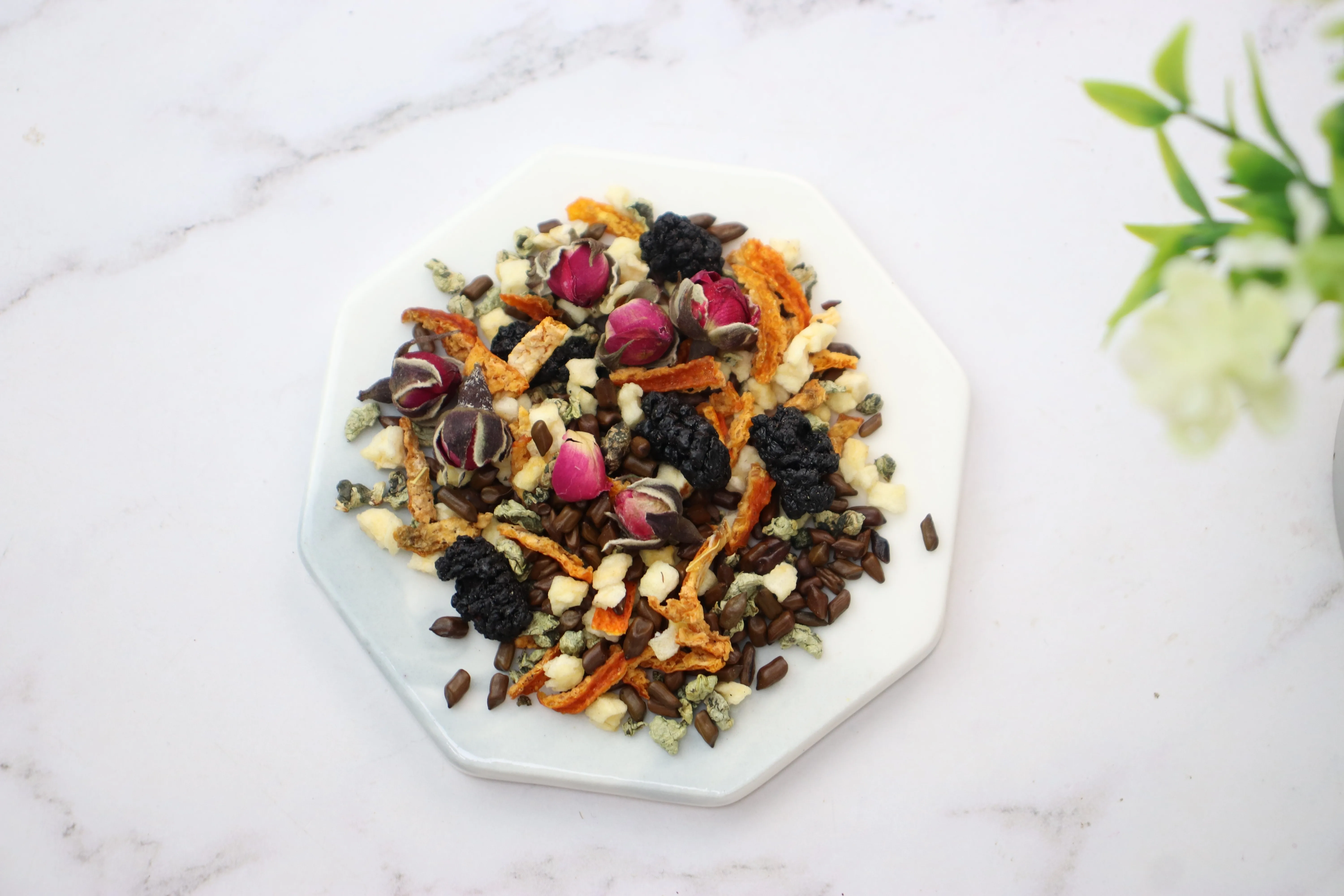 Sell custom triangle bag White grape Jasmine tea accept custom