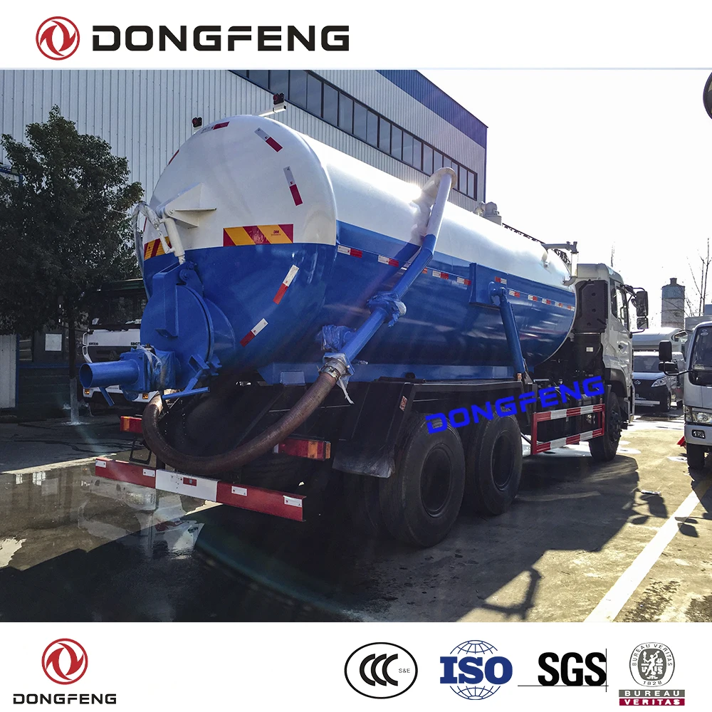 Dongfeng 6x4 RHD 15000 литровый вакуумный резервуар