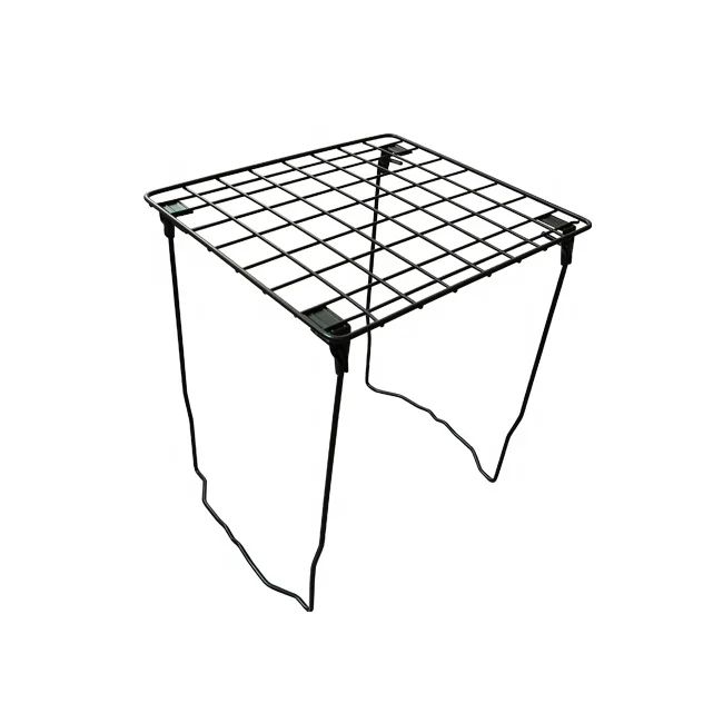 
High quality desktop freestanding folding metal shelf 