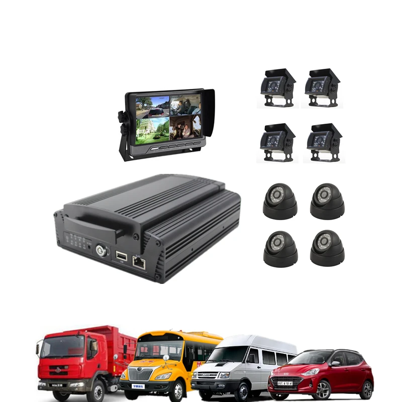 Recoda  H.264  8CH  MDVR 1080P 4G WiFI GPS Mobile vehicle  DVR  camera  car CCTV System For Van/Taxi/Bus/Truck/Car