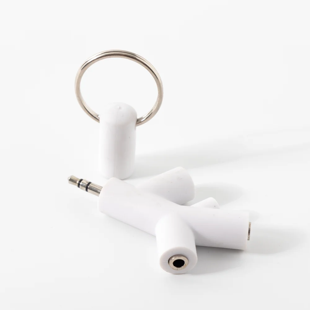 New Branch style music headphone splitter 3.5mm stereo 1 to 3 jacks for phone