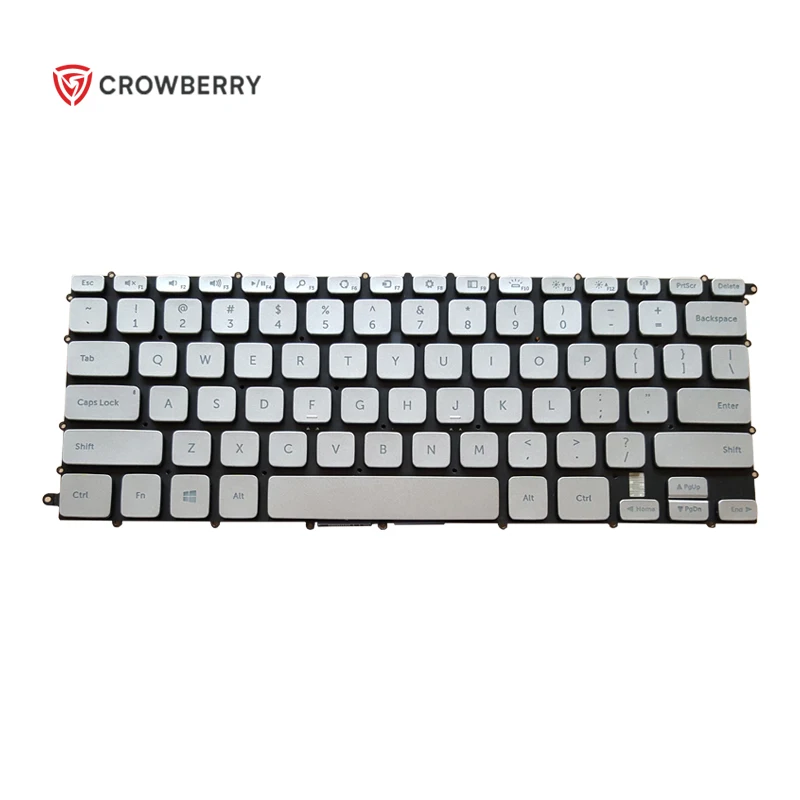 Оригинальная Серебристая клавиатура с подсветкой для ноутбука Dell Inspiron 14 7000 7437, оригинальная запасная Клавиатура для ноутбука