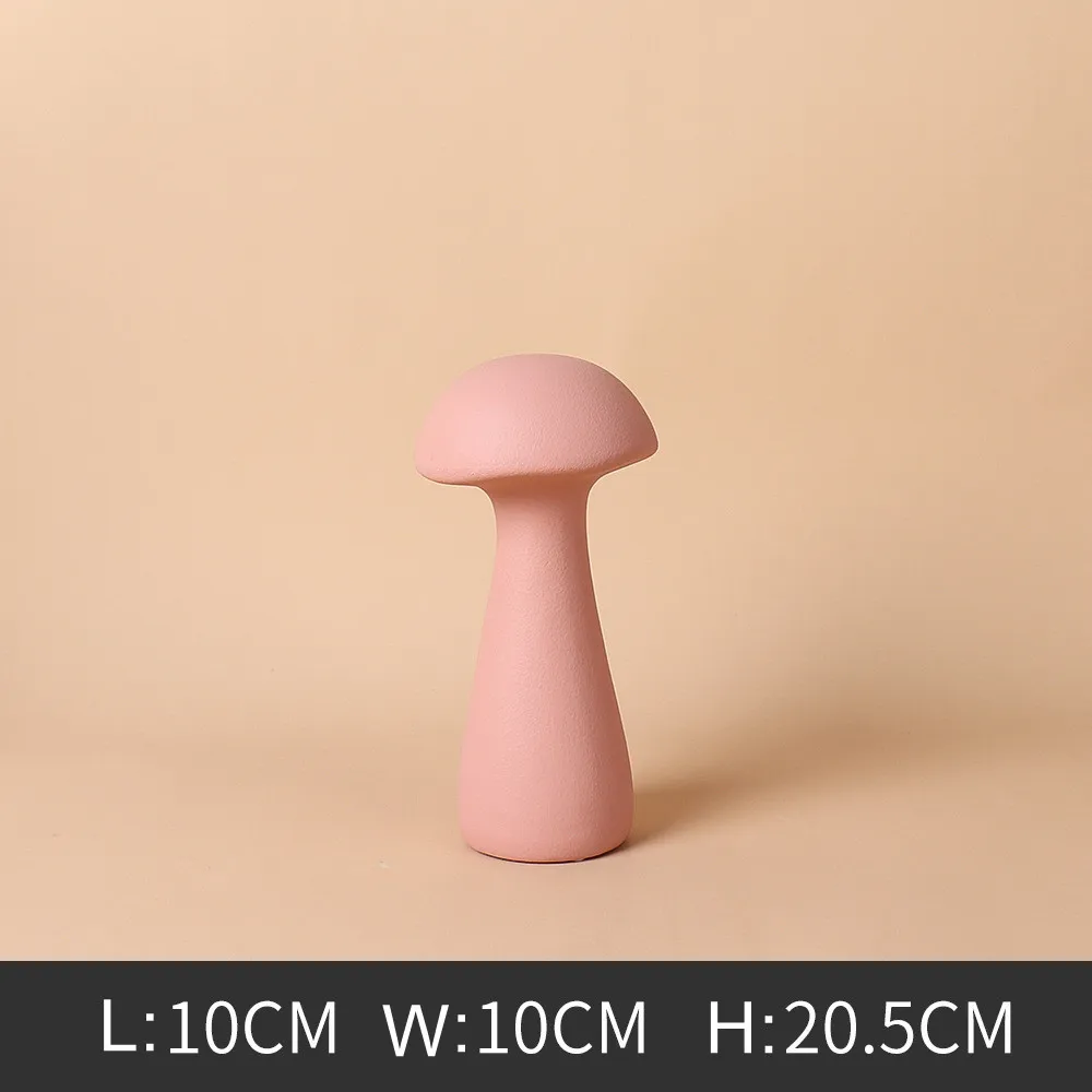 Creative Nordic Modern Home Decor Accessories Mushroom Shape Ceramic Ornaments For Home Decoration