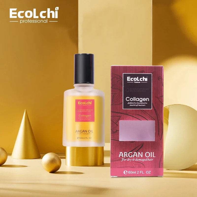Ecolchi hot selling brand Morccan Hair Care Essential Oil Best Styling Care Products Organic Treatment Hair Serum Oil