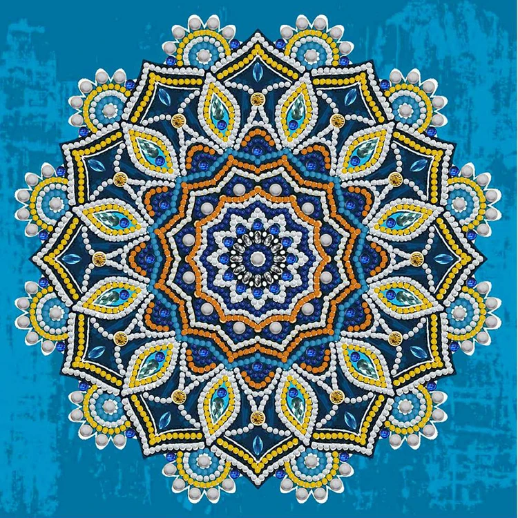 Mandala Night Luminous Diamond Painting Flower Glow Diamond Embroidery Canvas Print Crystal Art Home Decoration