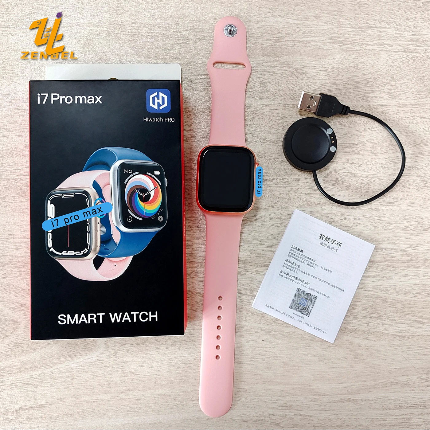 Hot sale wristband i7pro max montre reloj inteligente bt call mobile phone smart watch i 7 pro serie 7 smart watch i7 pro