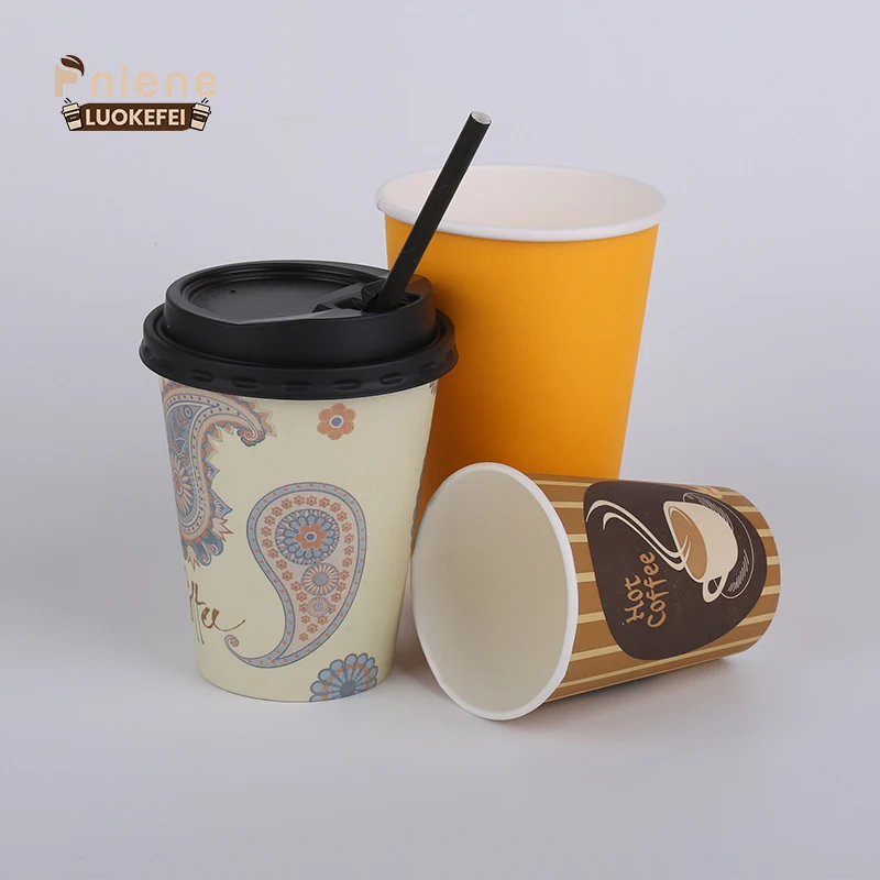 Factory Price Eco Friendly 100% Disposable Single Wall Paper Cup Custom Printed Paper Cup