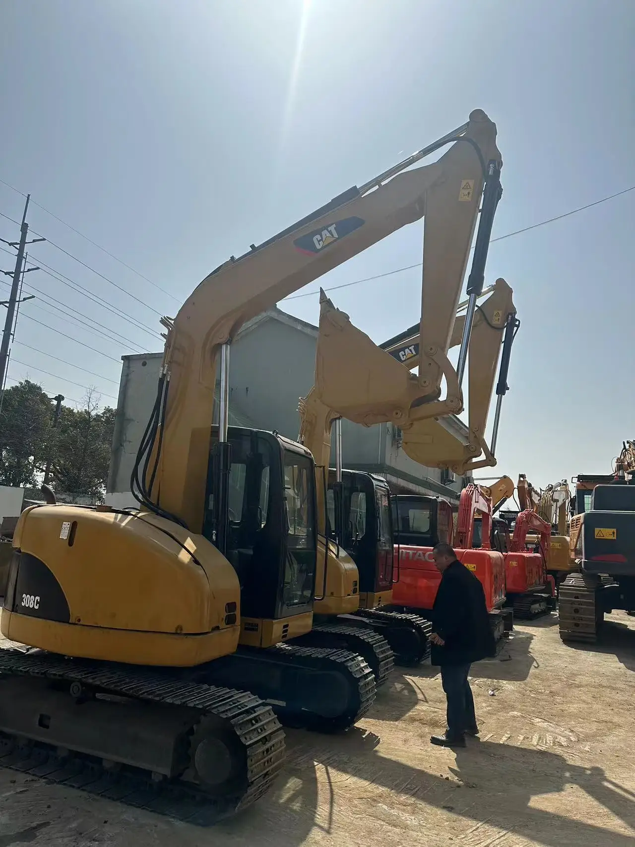 Hot sale Used Caterpillar mini excavator 308 308c with dozer,Original Cat308E2 307E2 306E2 305.5E2 excavators in good condition