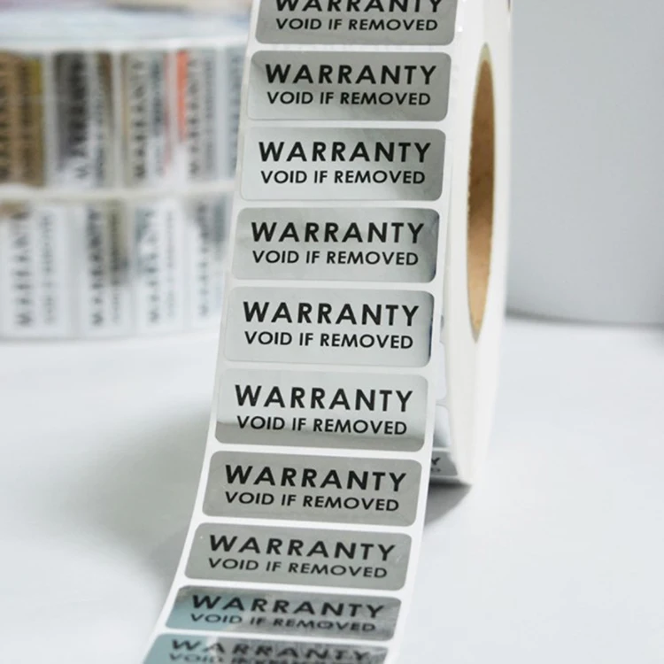 High Security Tamper Evident Anti-fake Warranty Void labels/stickers for gift boxes,products package,envelopes seal void sticker