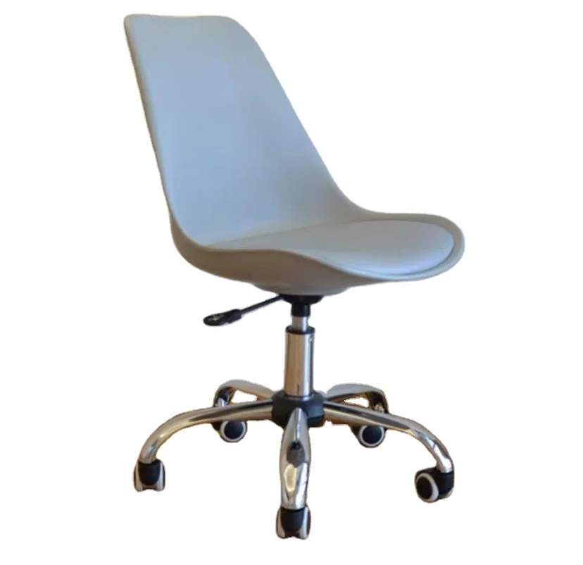 Home Office Study Grey White Yellow Color Reception Lift Computer Office Adjustable Swivel Desk Task Chair with Wheels