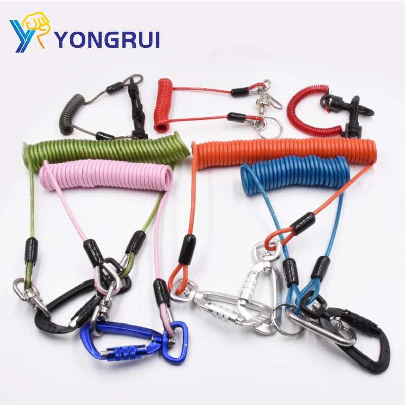 Customizable Underwater Tether Safety Retractable Tool Lanyard Surfing Rope