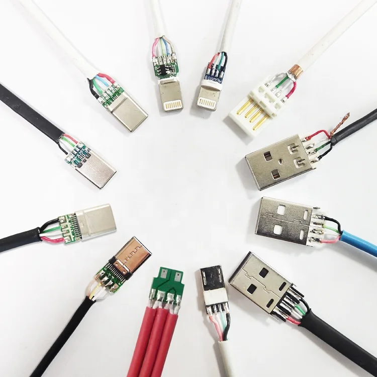 usb soldering machine tool soldering iron head for micro type c connector charging cable battery