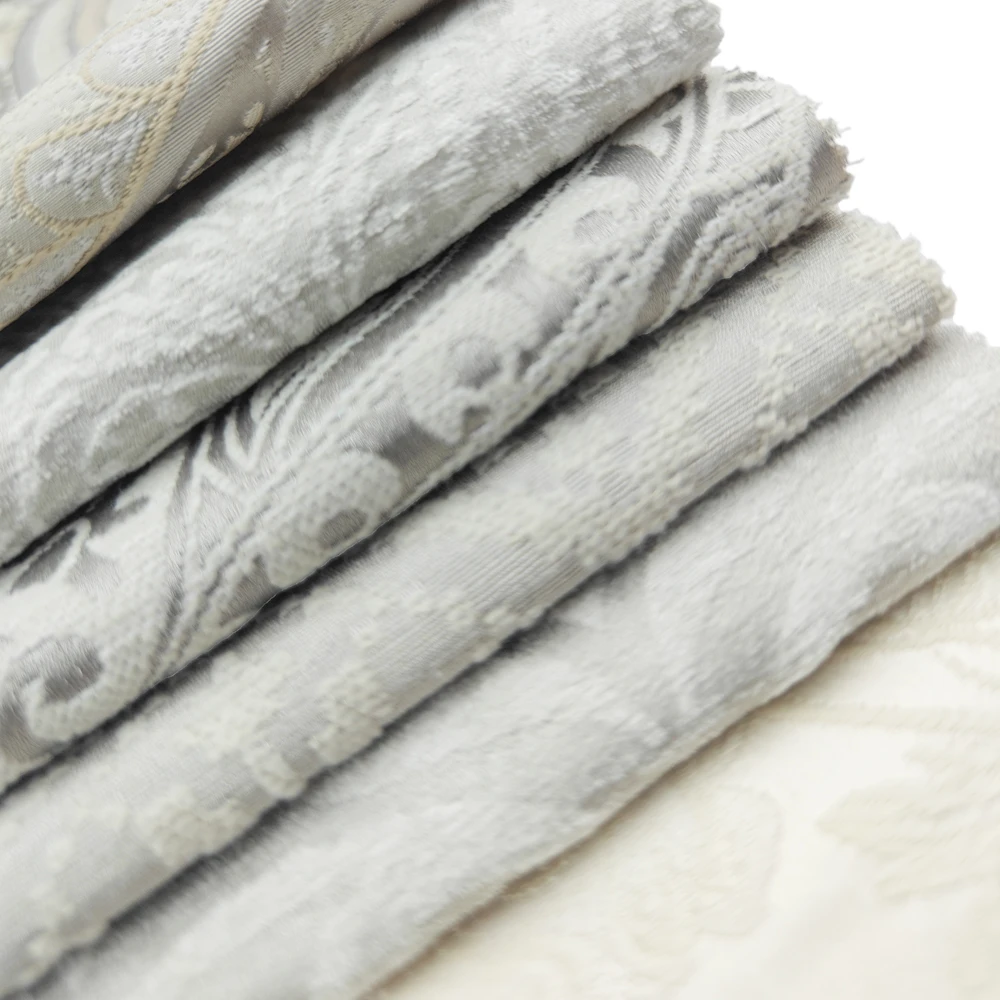 Bomar 2024 New Damask Jacquard Brocade Fabric by the Yard Home Deco Upholstery Silk curtains fabric and materials