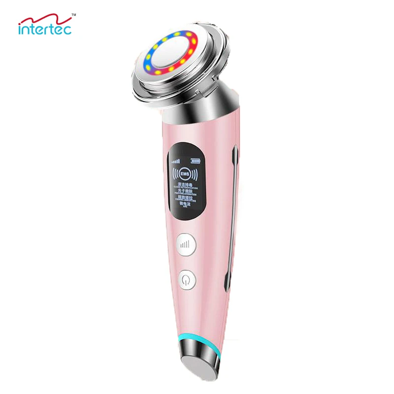 New Design Frequency  Portable Multi-function Facial Wrinkle Removal Color Light Beauty  Instrument for Home Use