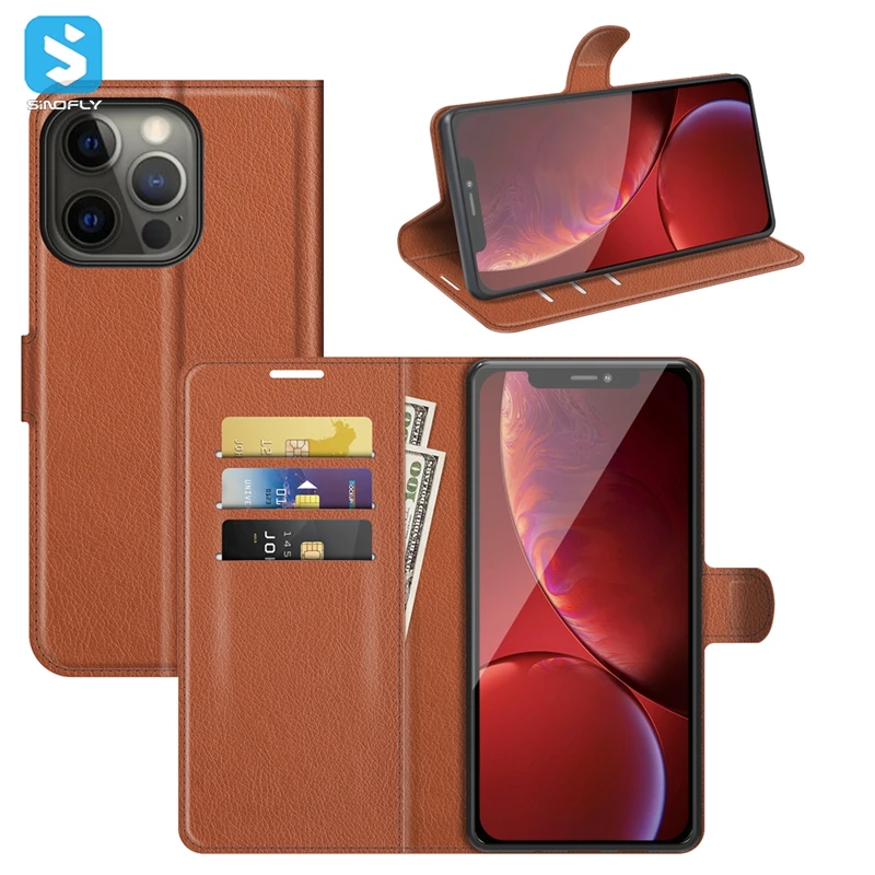 Чехол с имитацией натуральной кожи личи для iPhone13 Pro 2021