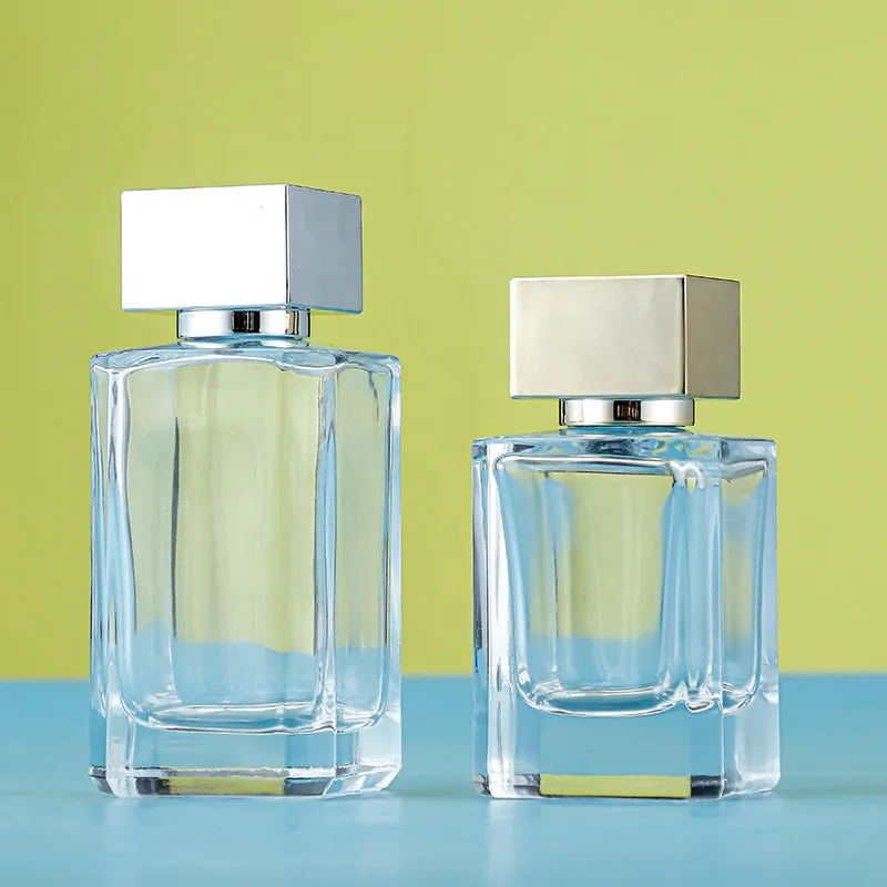 50ml 100ml Design Clear Refillable Atomizer Perfume Glass Bottle With Boxes