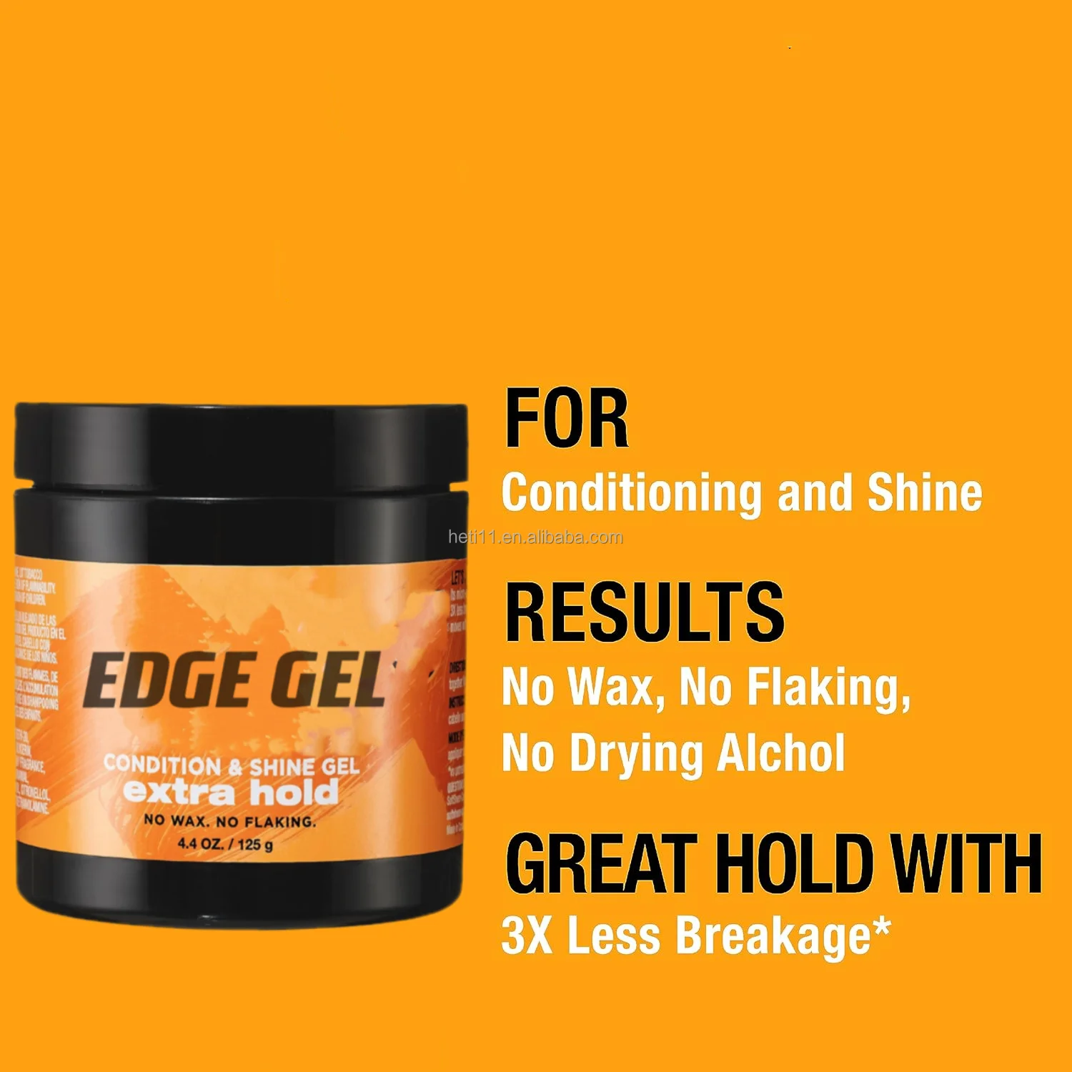 Lock all day extra hold braiding gel  Hair styling Twist locked edges Braided hair gel supplier Shine and jam ge