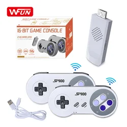 SF900 Pro Retro Game Console HD Video Game Stick With 2296 Games for SNES Wireless 16 Bit Consolas De Videojuegos for NES