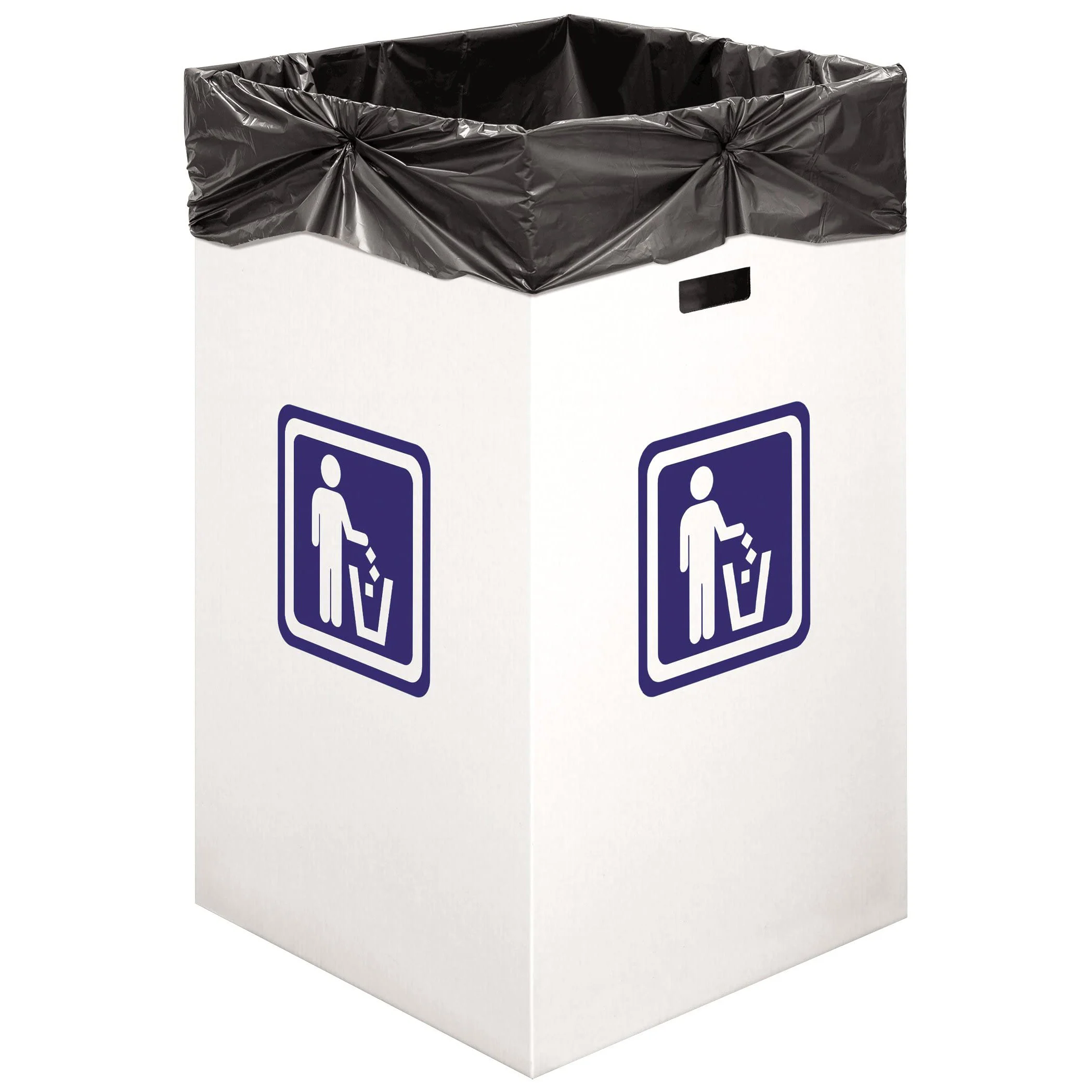 Recycled Cardboard Trash Bin Can Carton Box Eco Friendly Kraft Paper Corrugated Paper Trash Can With Lid