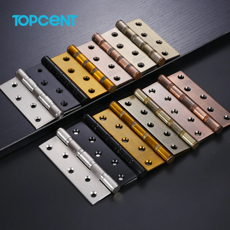 TOPCENT 201&304 Stainless Steel window hinge flat engsel pintu door hinge ball bearing wooden door hinges