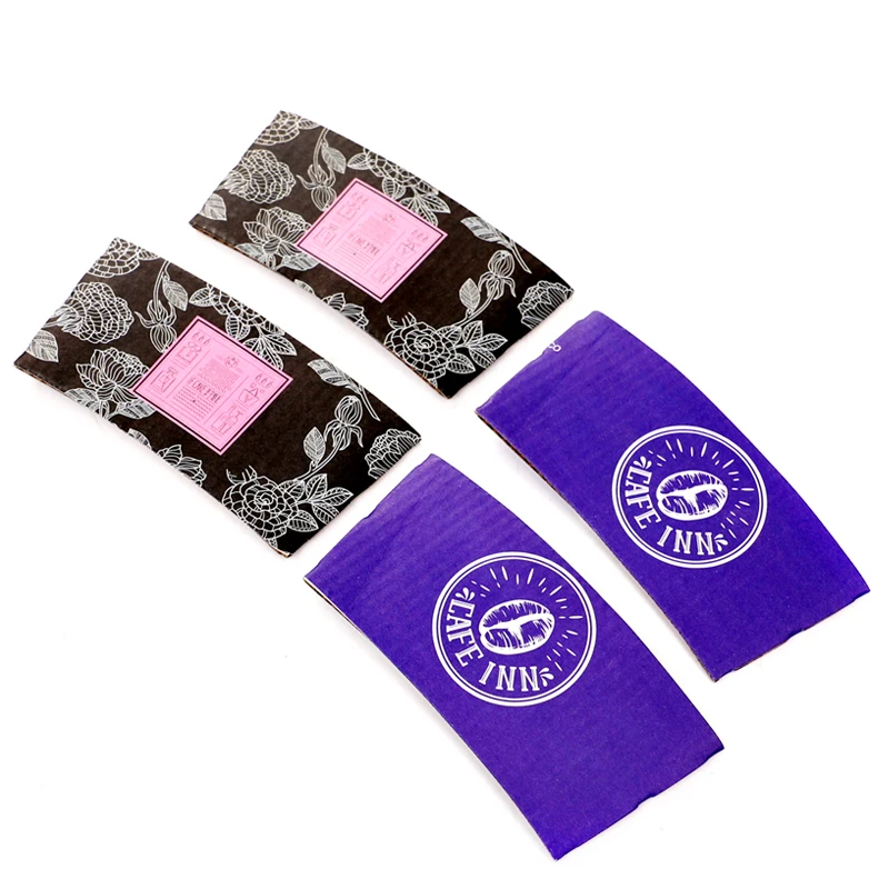 Дешевые одноразовые бумажные чашки с принтом на заказ с крышкой и рукавом кофейные чашки с пользовательским логотипом