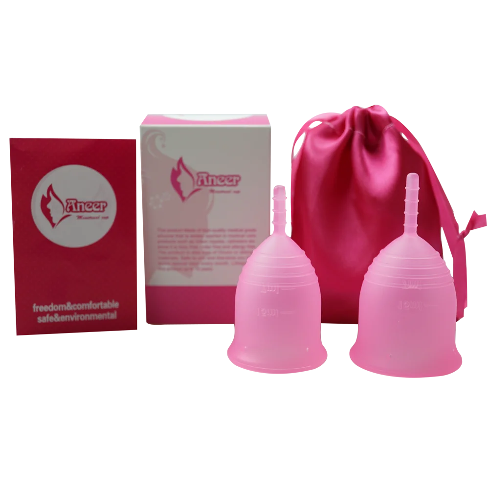 Wholesale aneer menstrual cup medical grade silicone menstruation cup