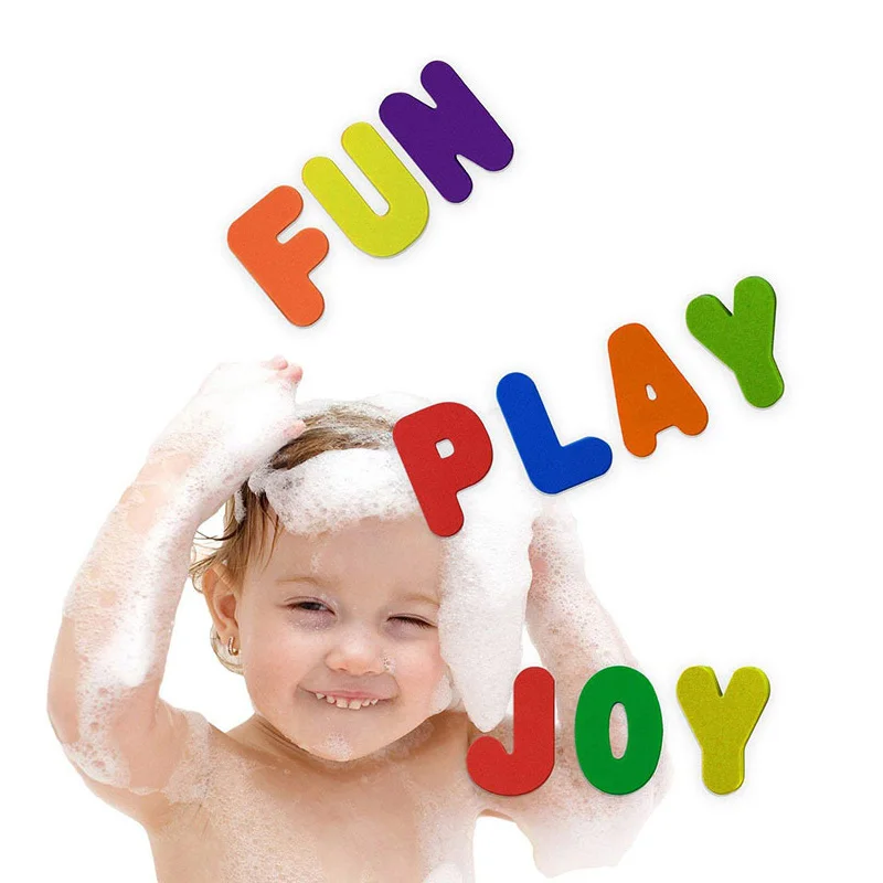 
Wholesale Alphabet Letters and Numbers Foam Bath Toys for Kids 
