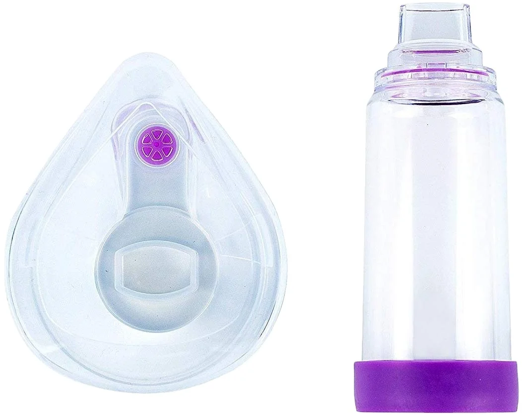 
Greatcare Medical Asthma Treatment child adult cat pet animal use asthma inhaler spacer Aero Chamber with Silicone Mask 