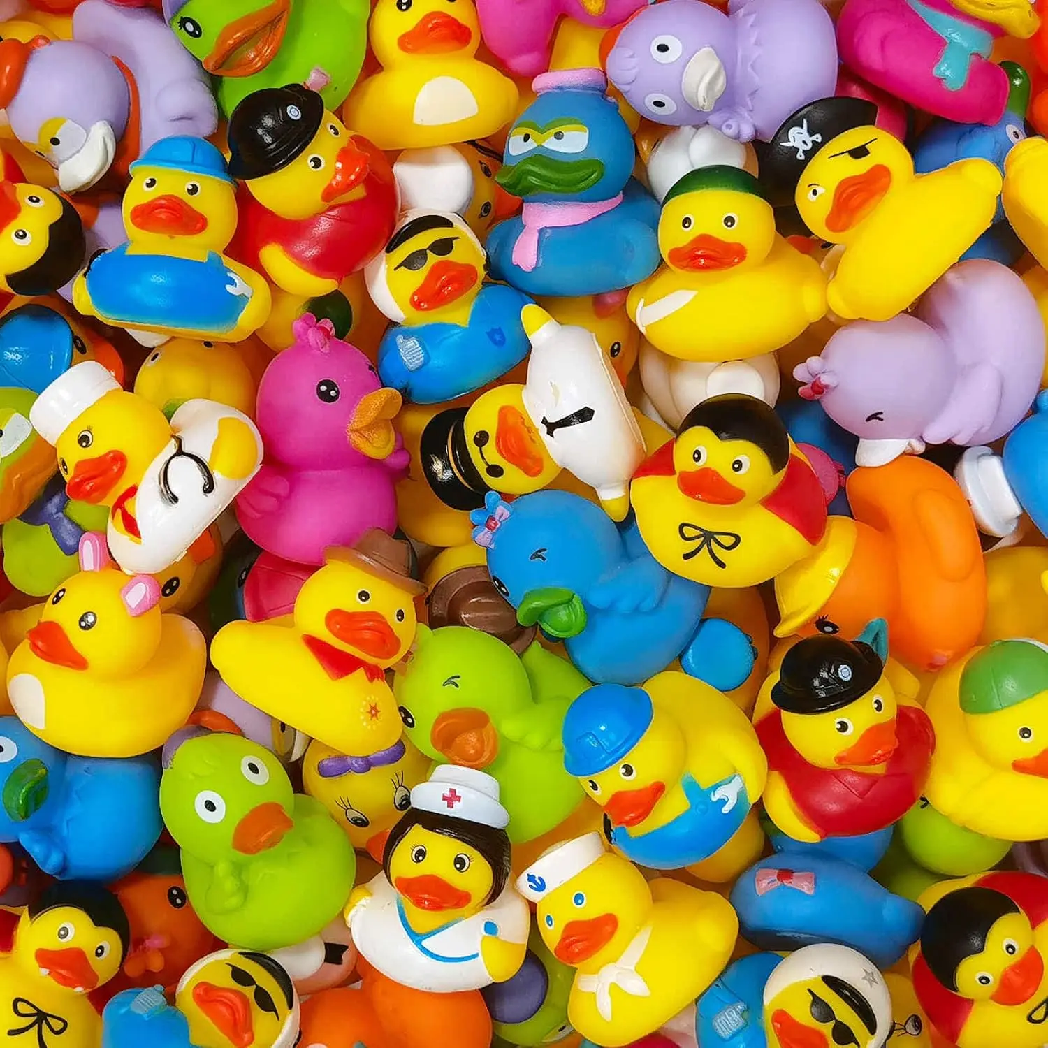 High Quality Wholesales Custom Big Duck Bath Duck Toy Toddler Bathing Toys Small Floating Rubber Squeaky Duck
