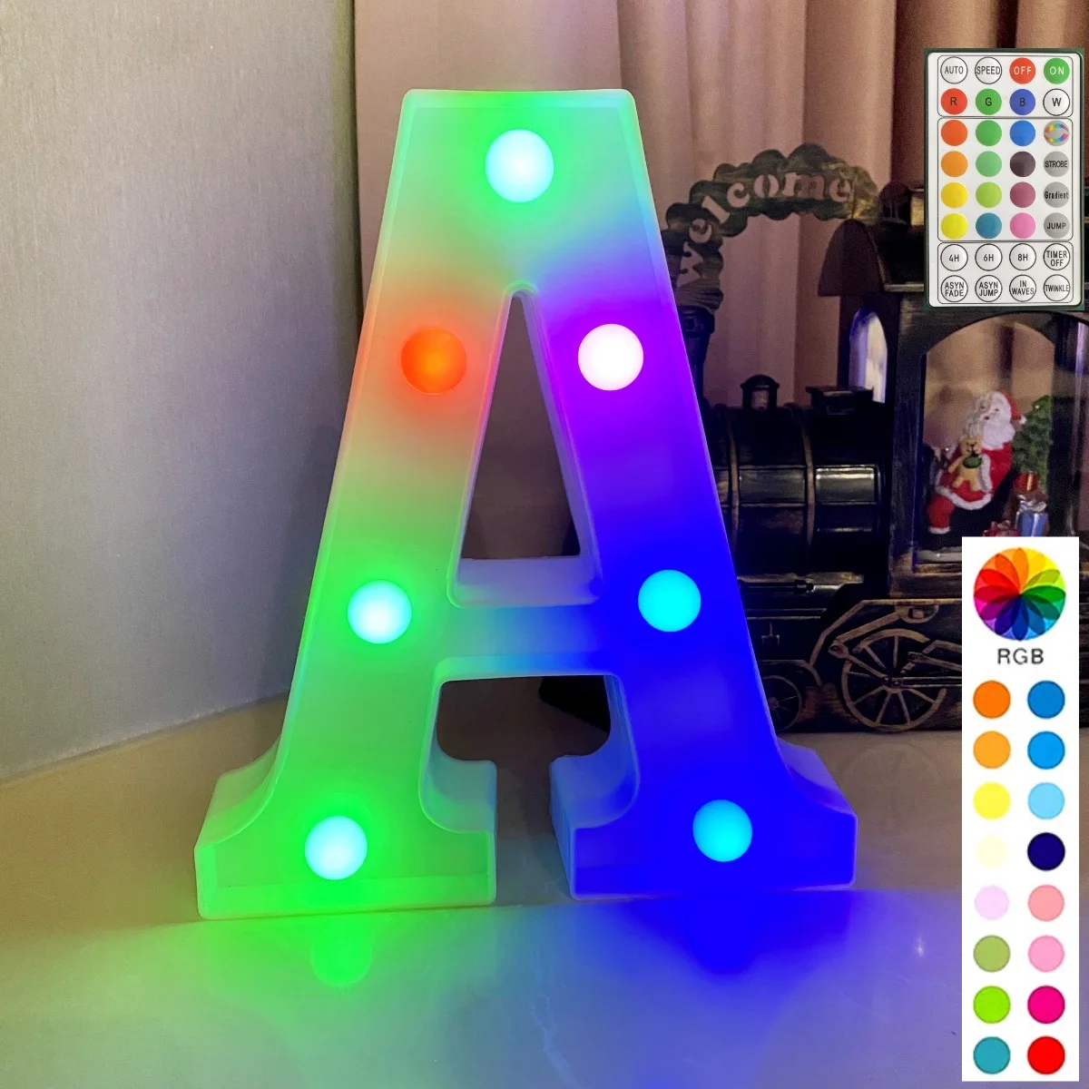 Led  Alphabet Letter Lights Changeable Led Letter Sign Indoor Outdoor Decorative Letters Lamps With Hooks