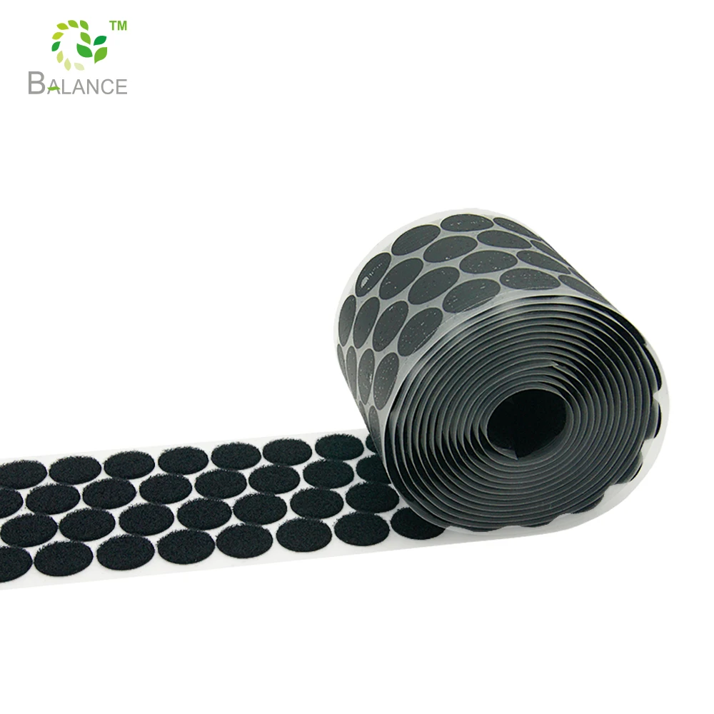 Self adhesive hook loop dots magisches klebeband fastener adhesive hook and loop circles